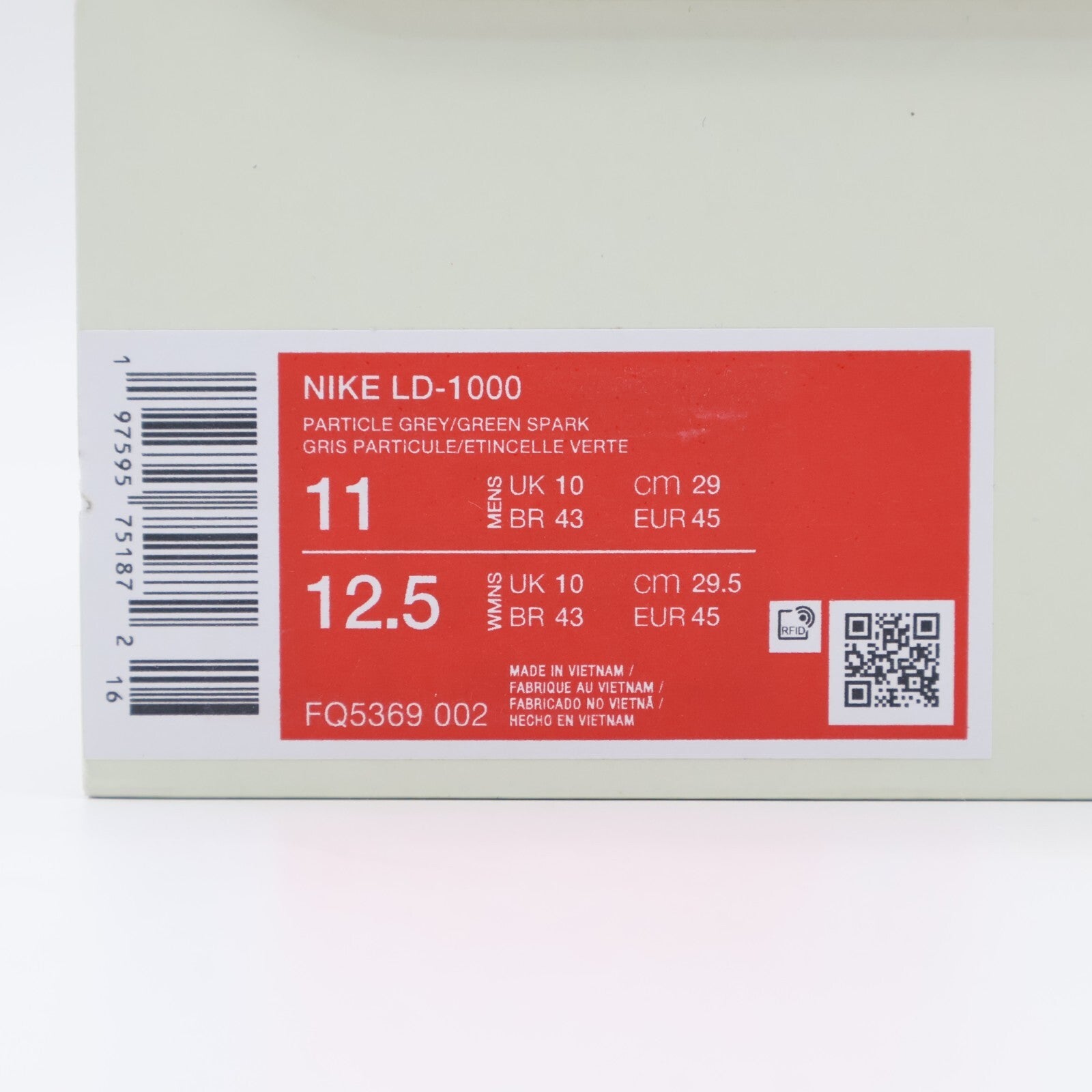 FQ5369-002 Stussy Nike LD-1000 Particle Grey (Men's)