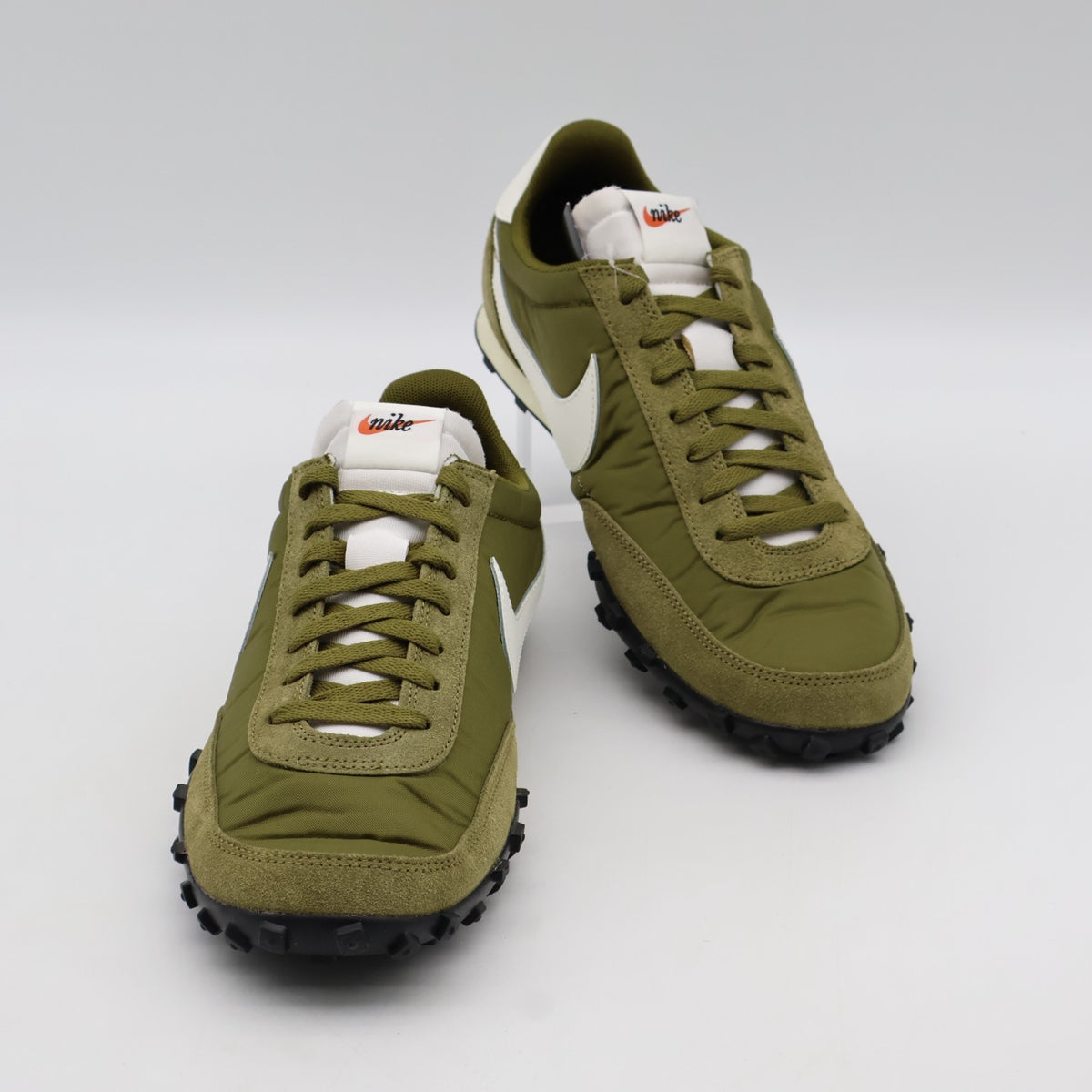 IM8658-300 Nike Waffle Racer Olive Flak Sail Coconut Milk Black (Men's)