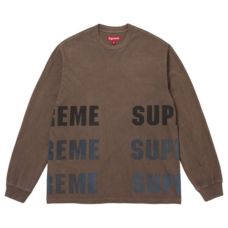 Supreme Reflective L/S Top Brown