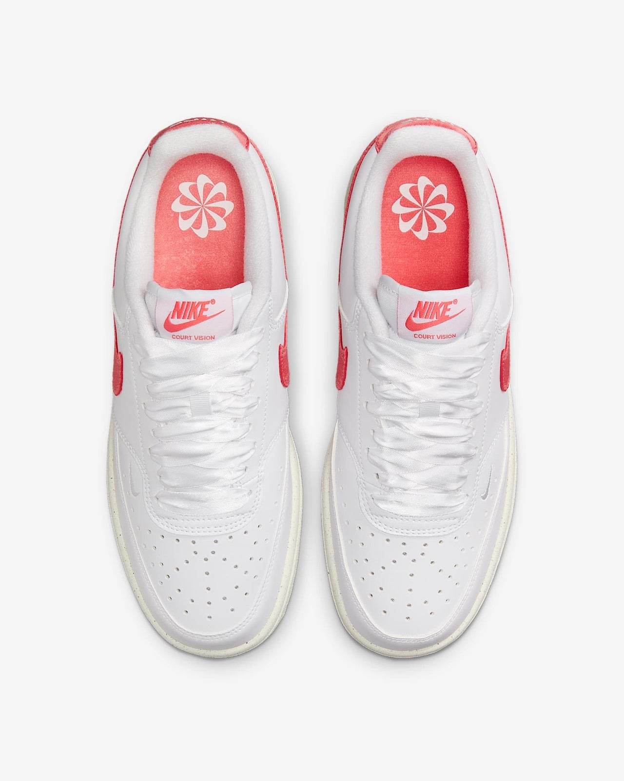 HV5246-100 Nike Court Vision Low Next Nature White Sail Magic Ember (Women's)