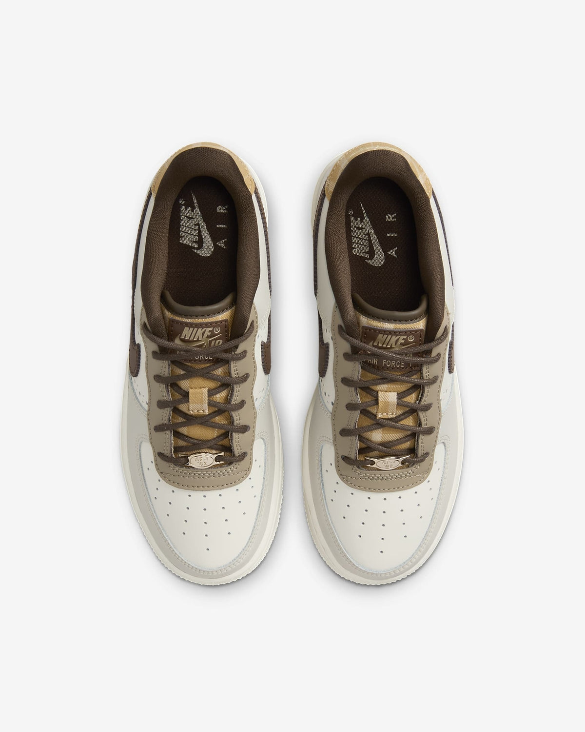FV3702-121 Nike GS Air Force 1 LV8 Sail Khaki Cocoa Wow