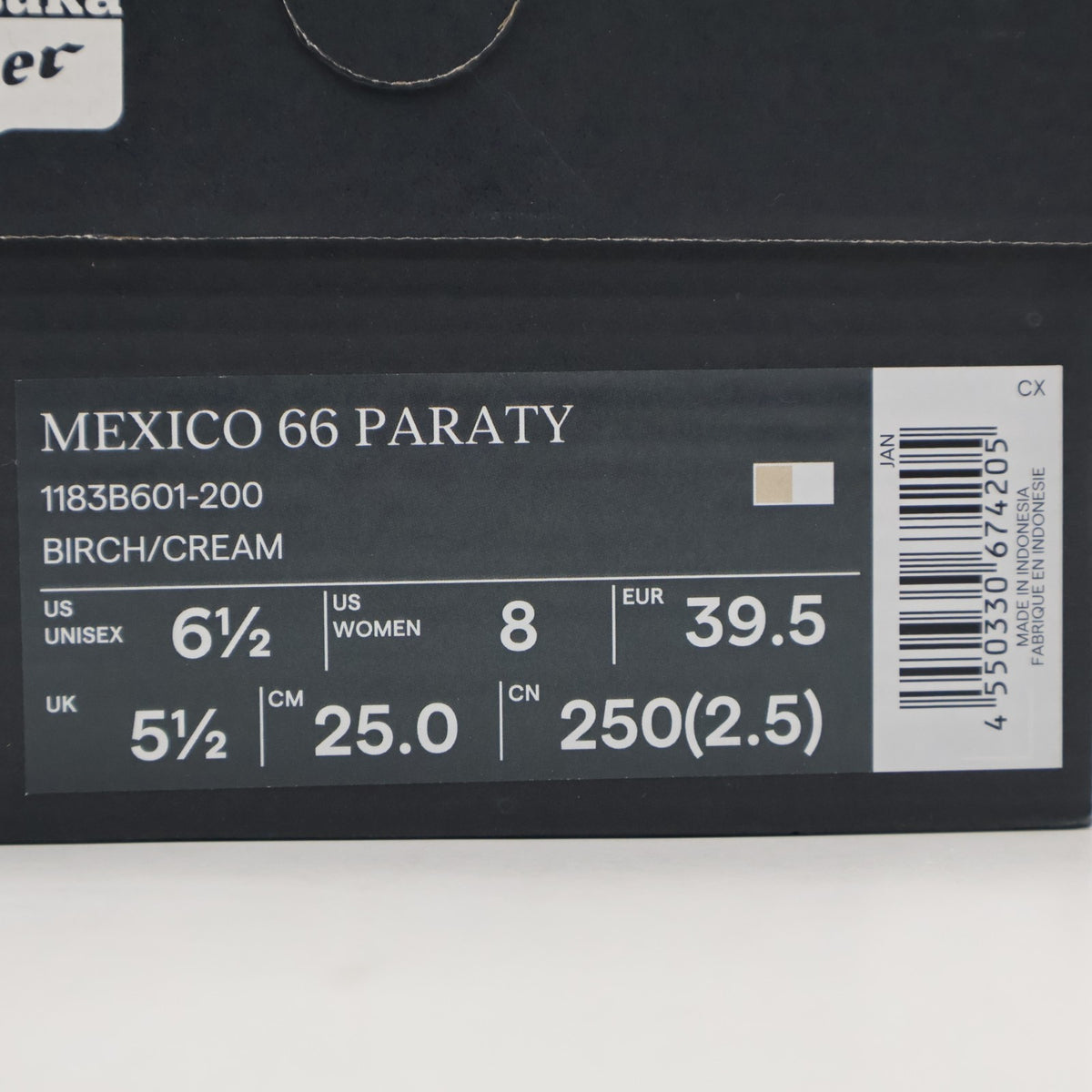 1183B601-200 Onitsuka Tiger Mexico 66 Paraty Birch Cream (Men's)