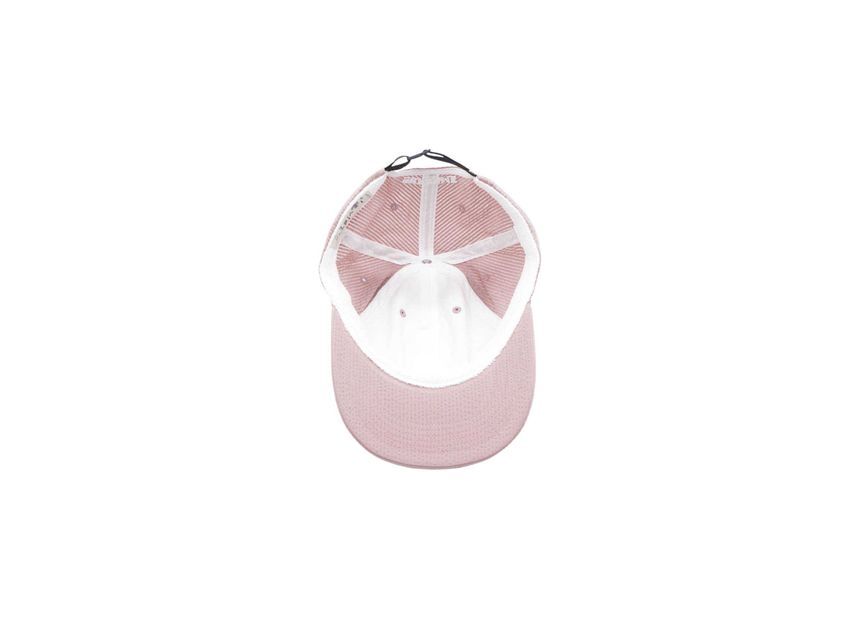 Supreme Seersucker S Logo 6-Panel Pink