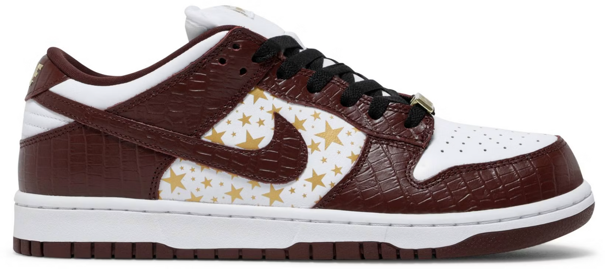 DH3228-103 Supreme Ã Nike SB Dunk Low OG QS Gold Stars (Men's)