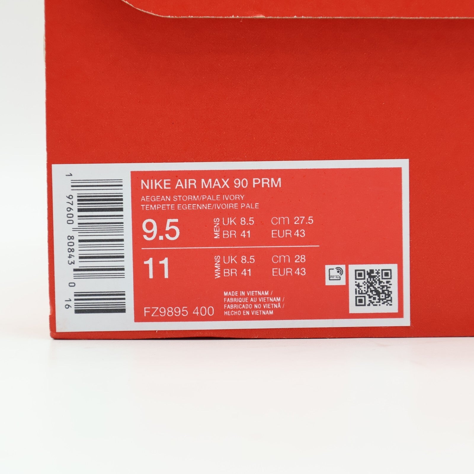FZ9895-400 Nike Air Max 90 PRM Aegean Storm Armory Navy Denim (Men's)