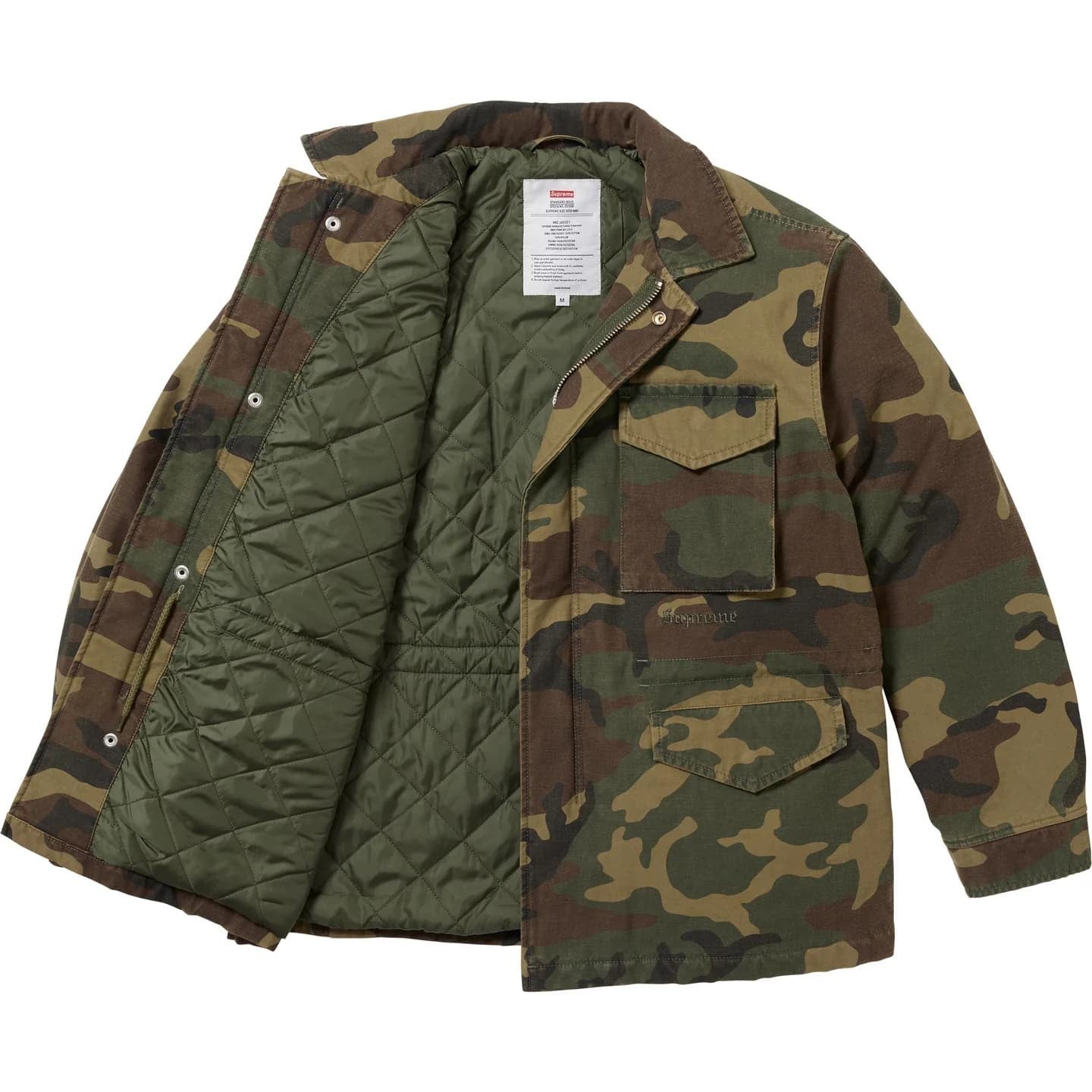 Supreme AOI Cross M52 Jacket Woodland Camo