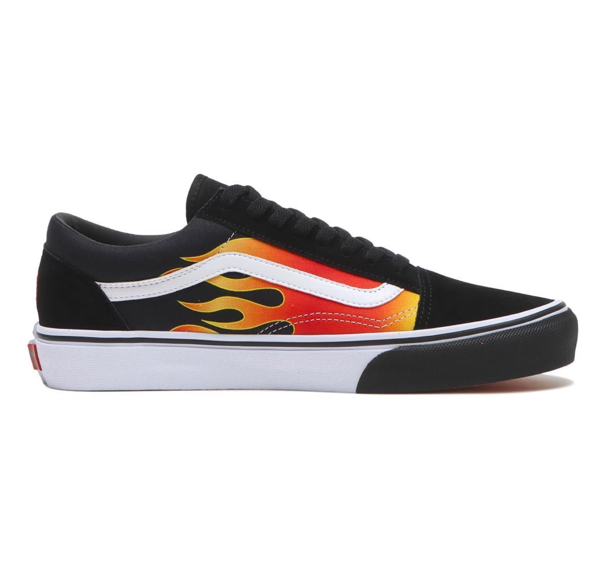 687687-0001 ELLEGARDEN Ã Vans Old Skool Black Flame (V36CF ELLE) (Men's)