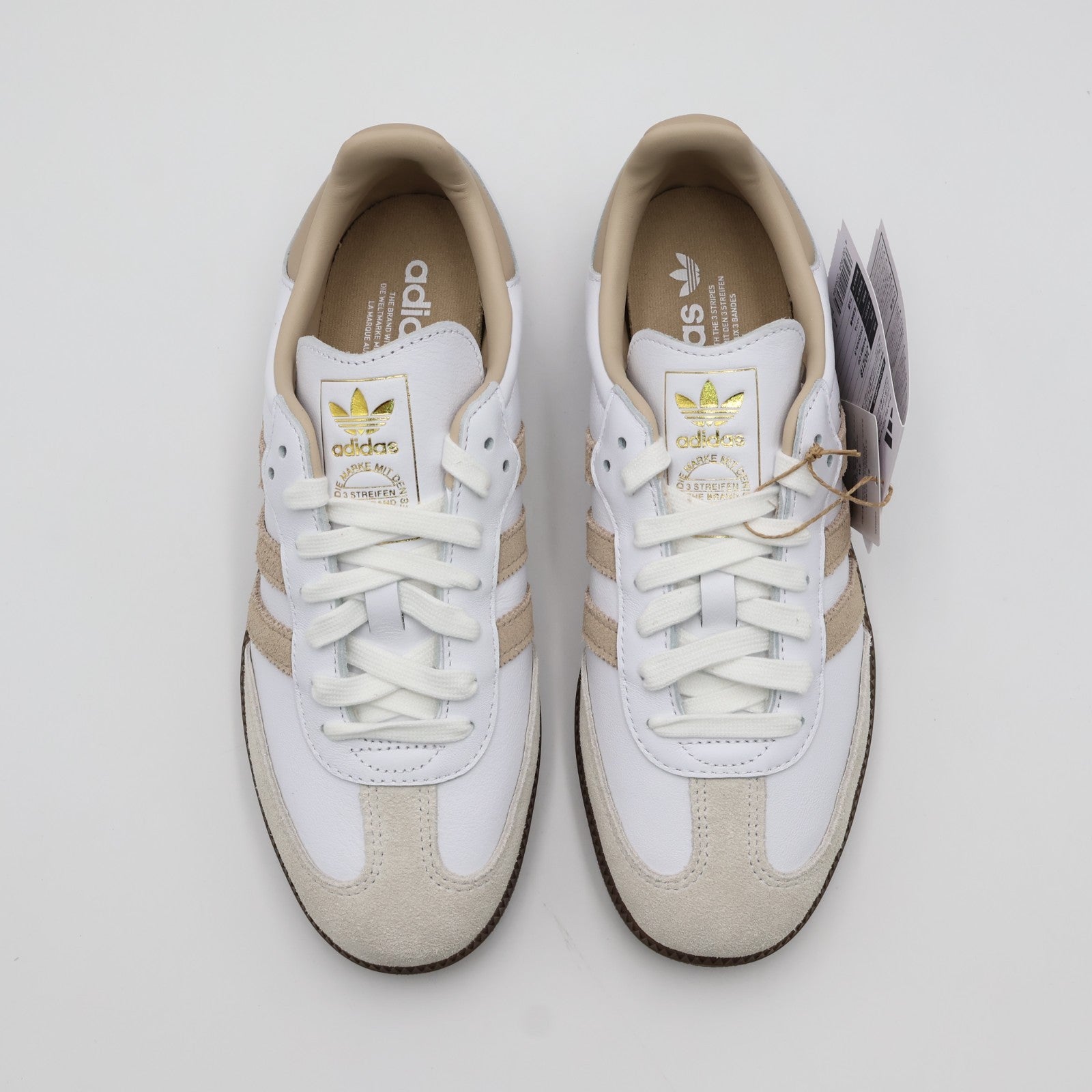 JI0218  adidas Samba OG White Brown Gum (Men's)