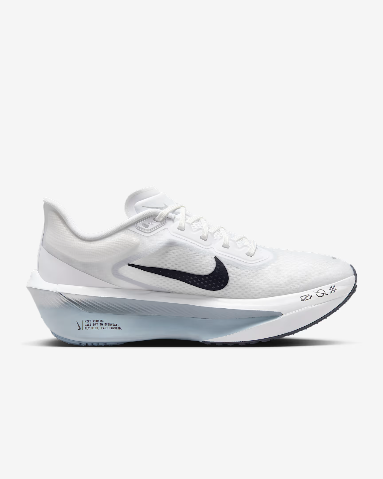 FN8455-104 Nike Zoom Fly 6 White Pure Platinum Obsidian Mist Gridiron (Women's)