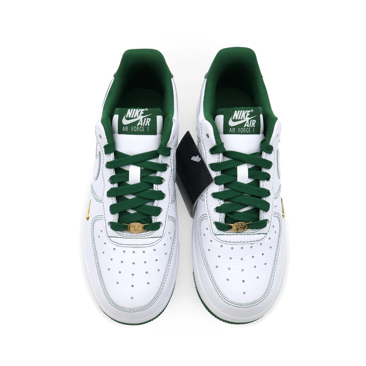 IB6543-102 Nike Air Force 1 '07 Mini Jewel White Metallic Gold Gorge (Women's)