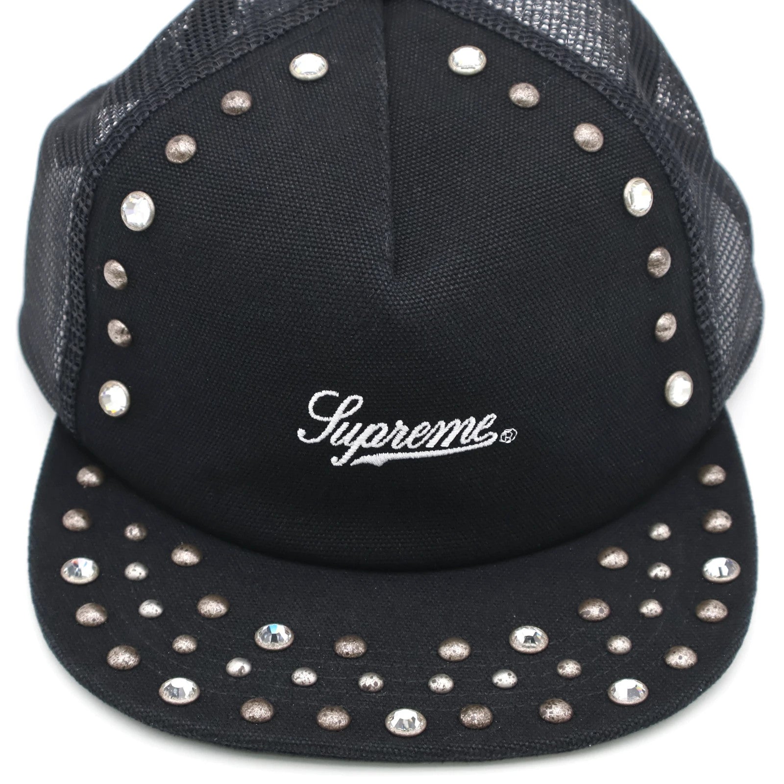 Supreme B.B. Simon Studded Canvas 5-Panel Black