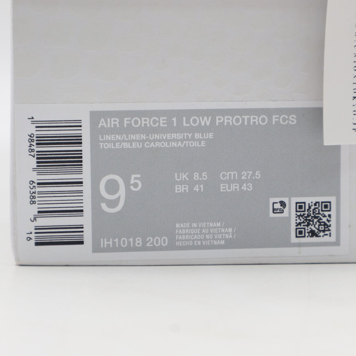 IH1018-200 Kobe Bryant Nike Air Force 1 Low Protro Linen University Blue (Men's)