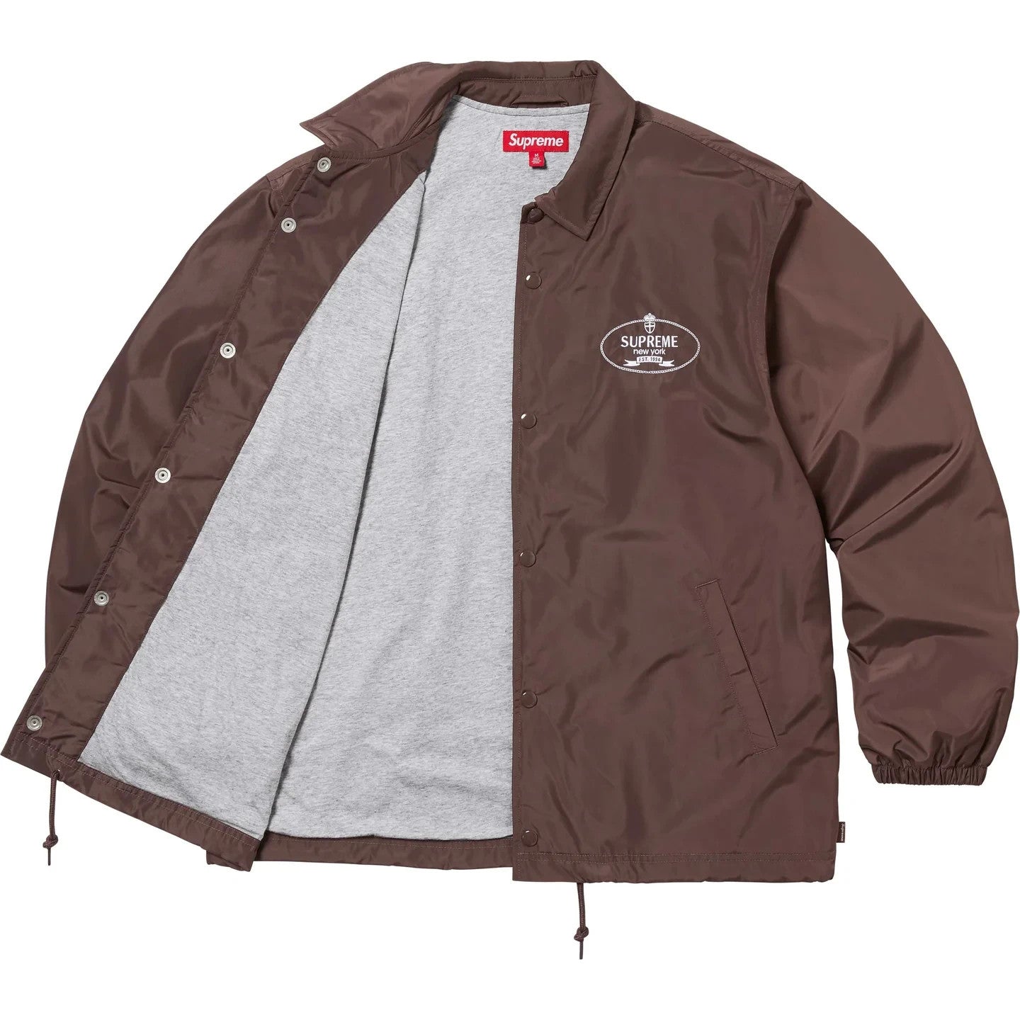 Supreme Crest Coaches Jacket Brown