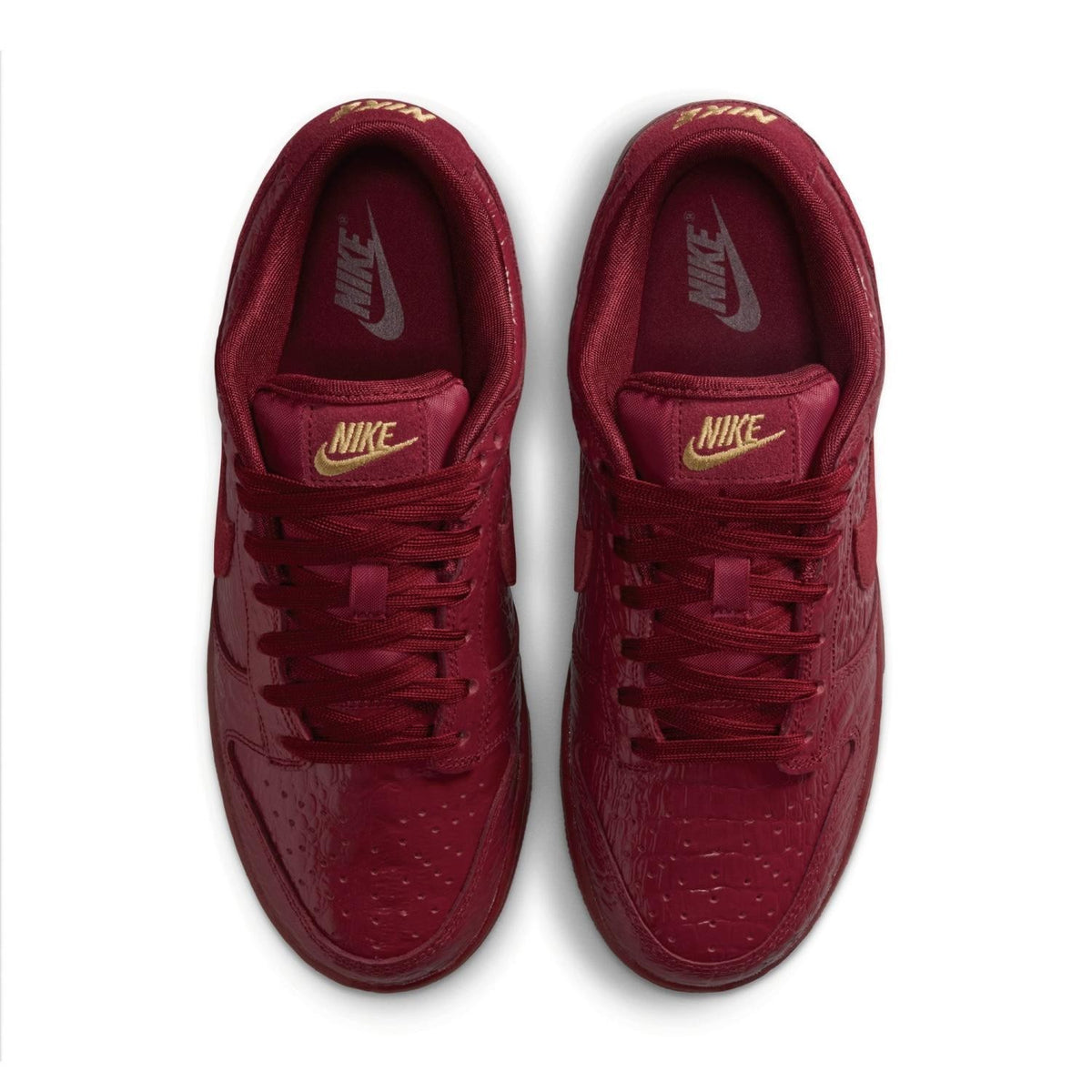 HV4388-600 Nike Dunk Low Crocodile Team Red (Women's)