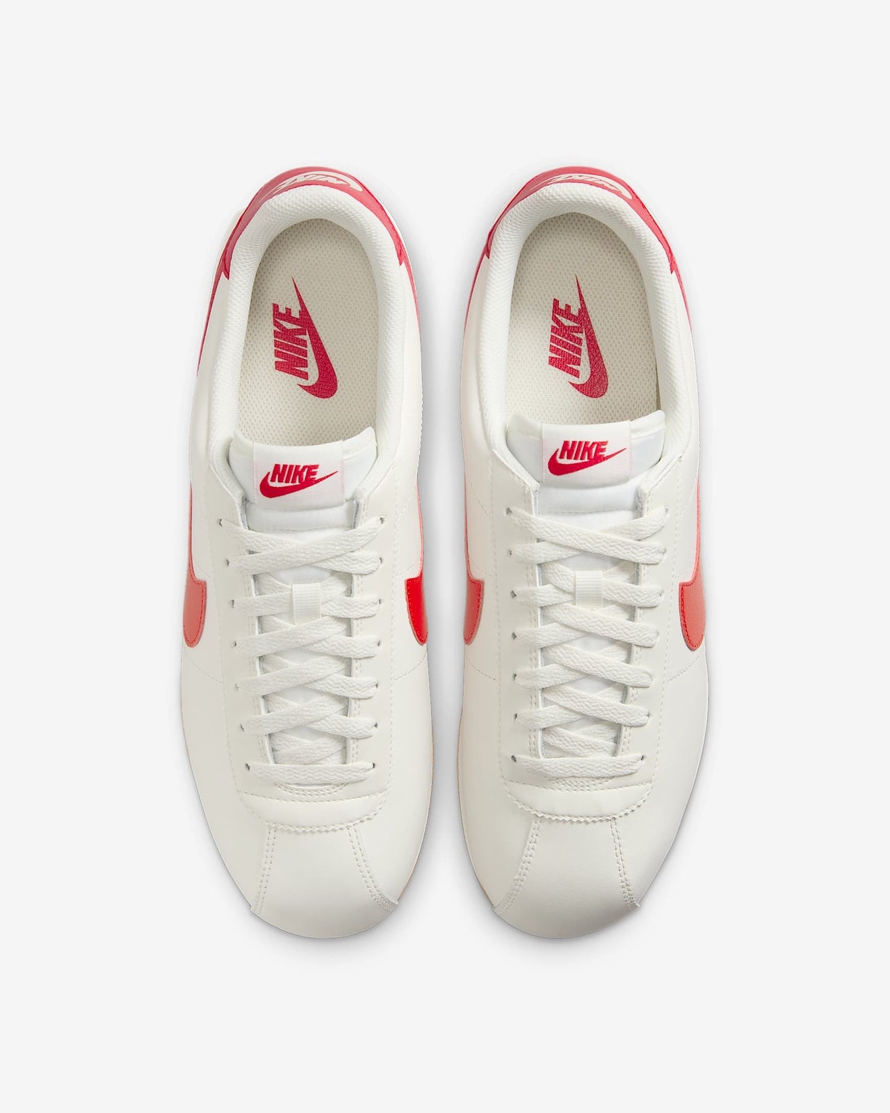 DM4044-110 Nike Cortez Leather Sail Gum Yellow University Red (Men's)