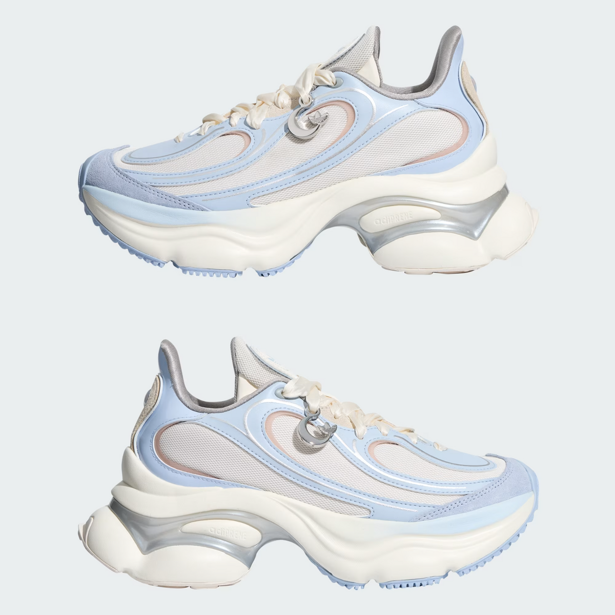 LA3789 Adidas Ozvenuz "Core White/Crystal Sky" (Women's)