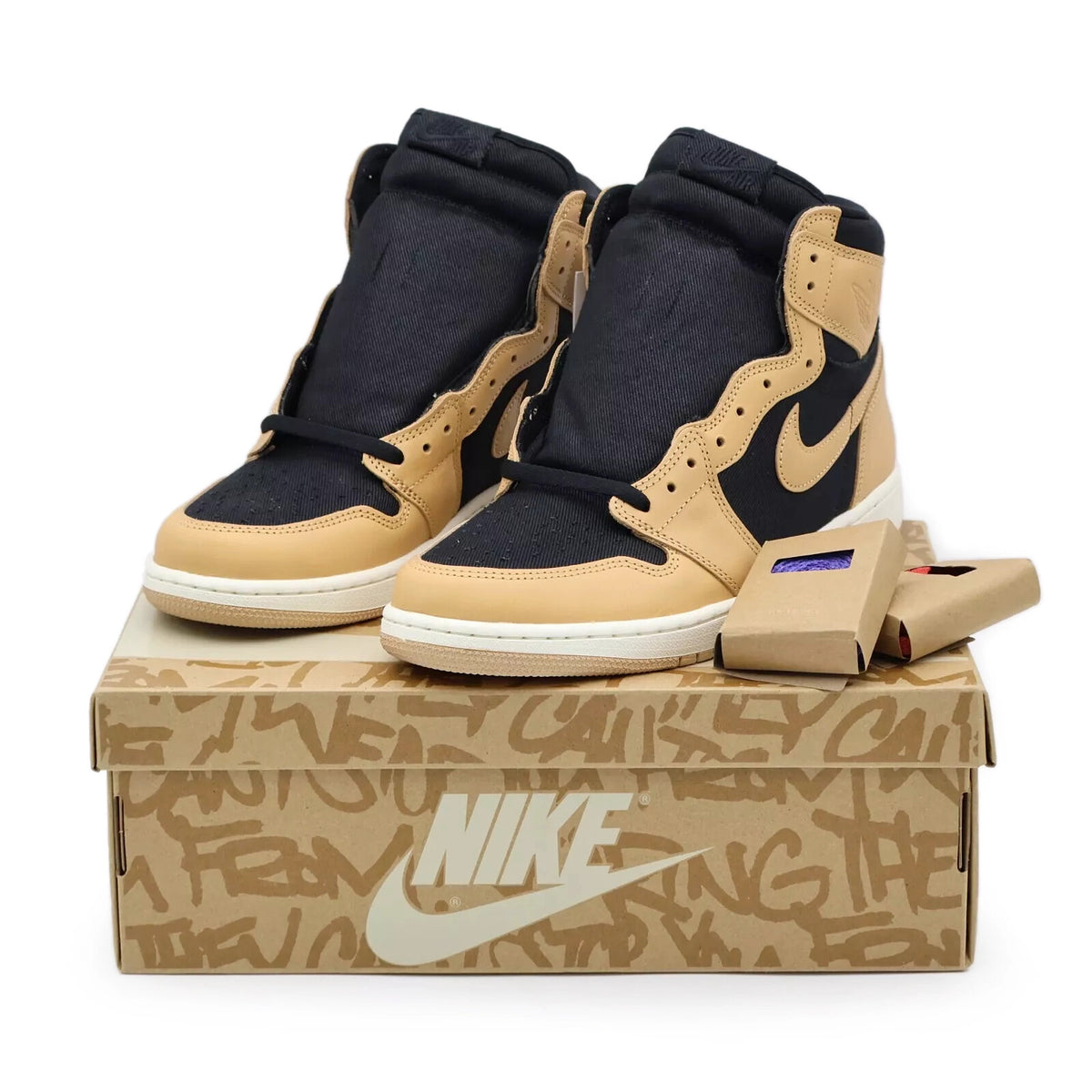 555088-202 Nike Air Jordan 1 Retro High OG Vachetta Tan Heirloom Black (Men's)
