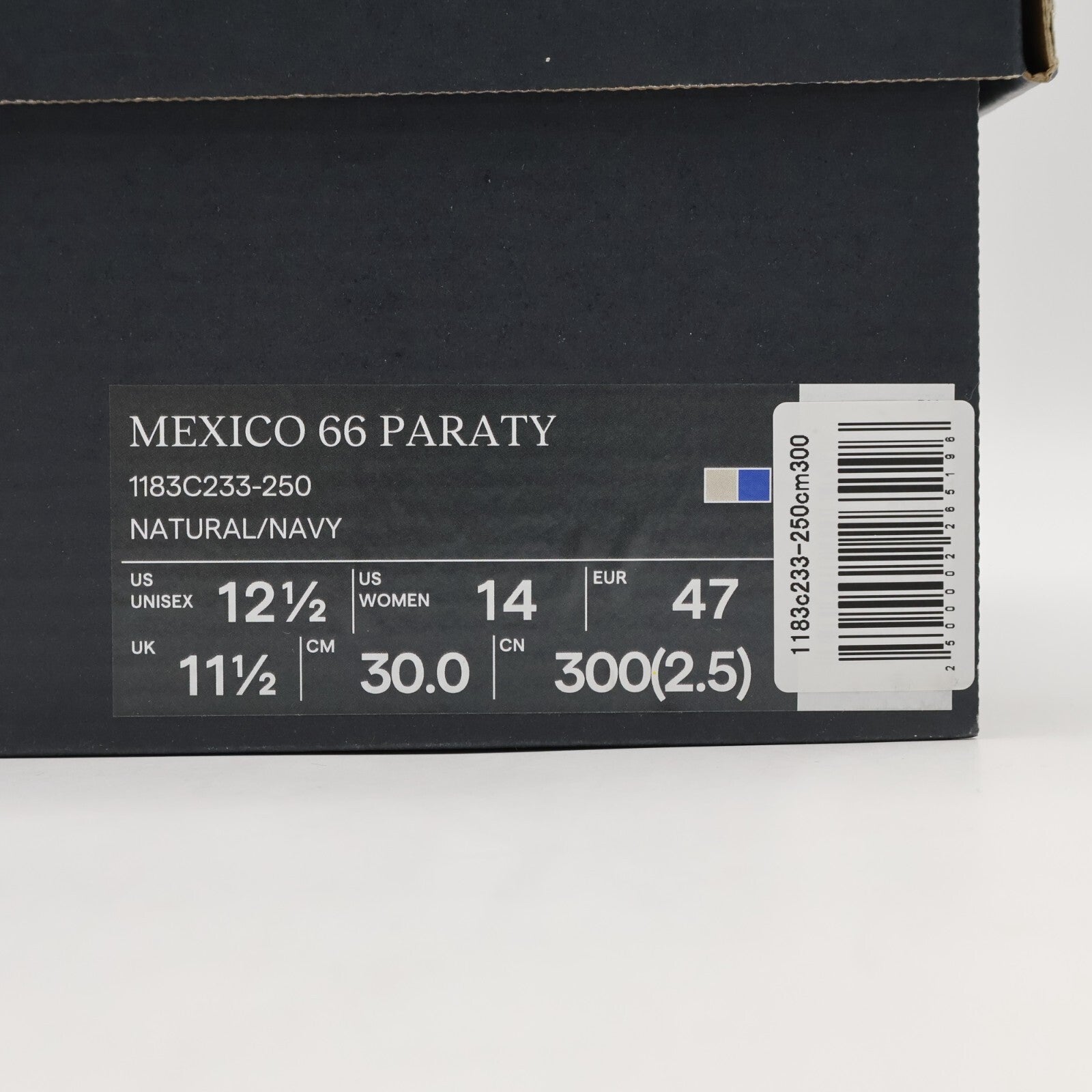 1183C233-250 Onitsuka Tiger Mexico 66 Paraty Natural Navy (Men's)