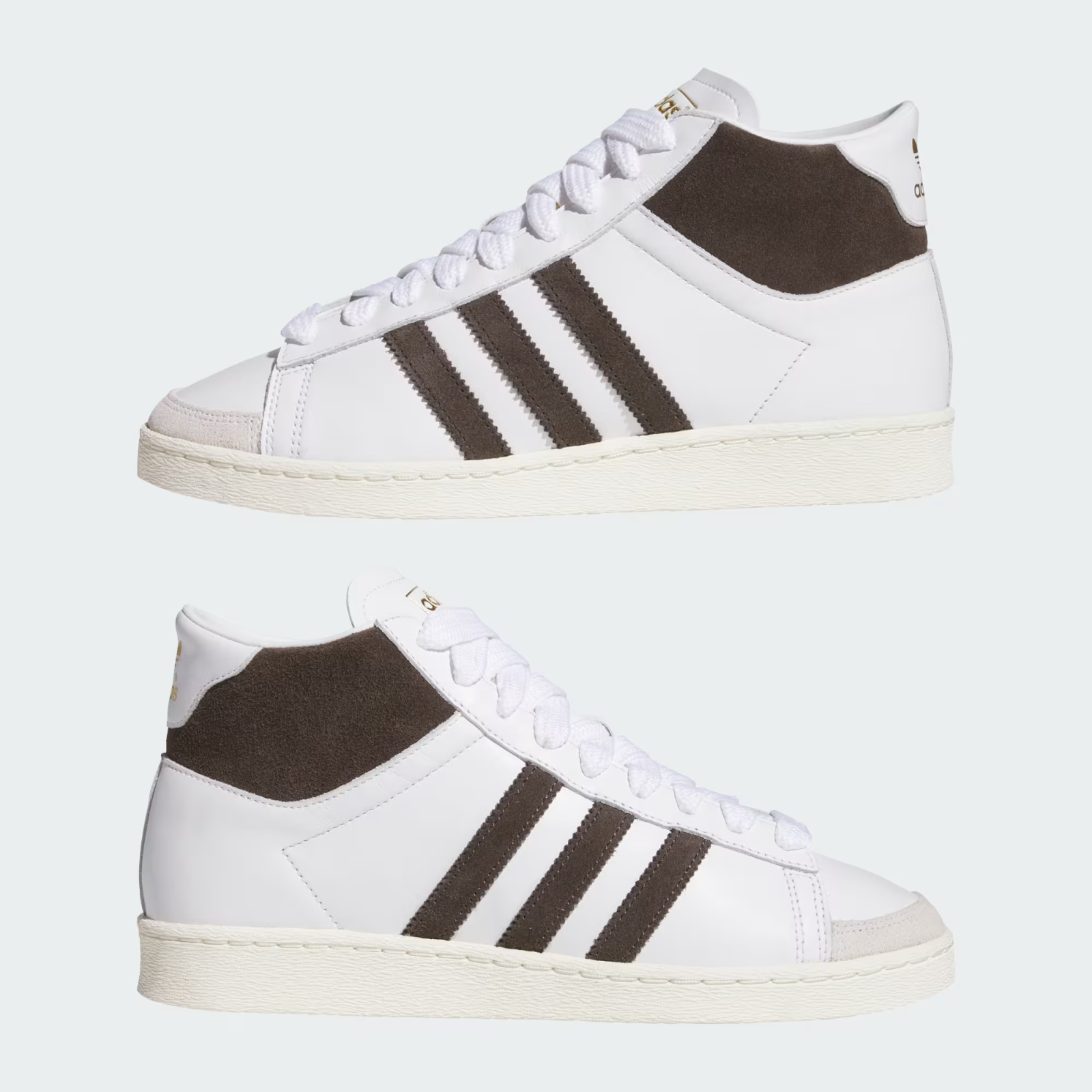 JP6497 adidas Jabbar Hi Cloud White Aurora Coffee (Men's)