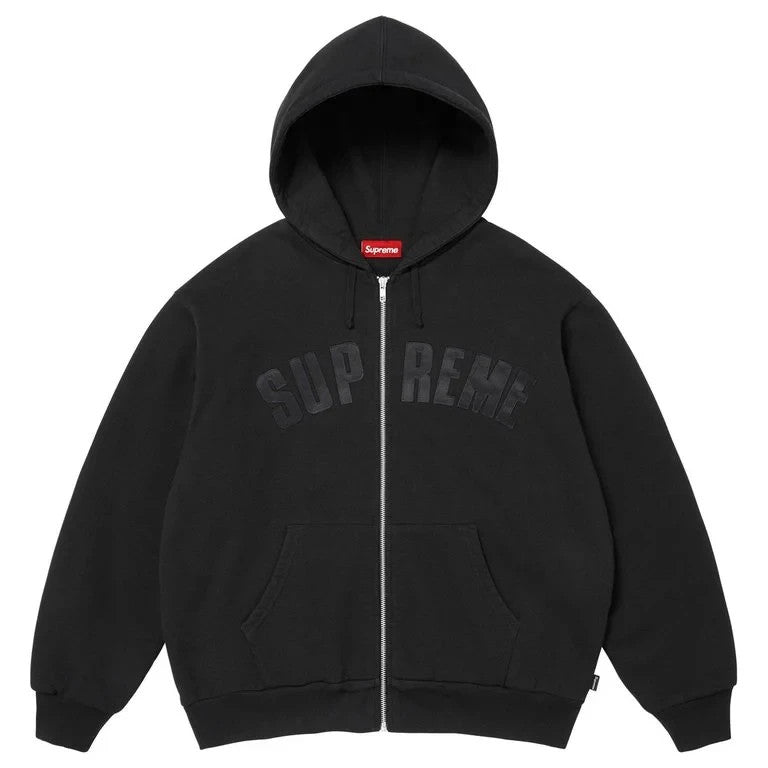 Supreme Arc Thermal Lined Zip Up Hooded Sweatshirt Black