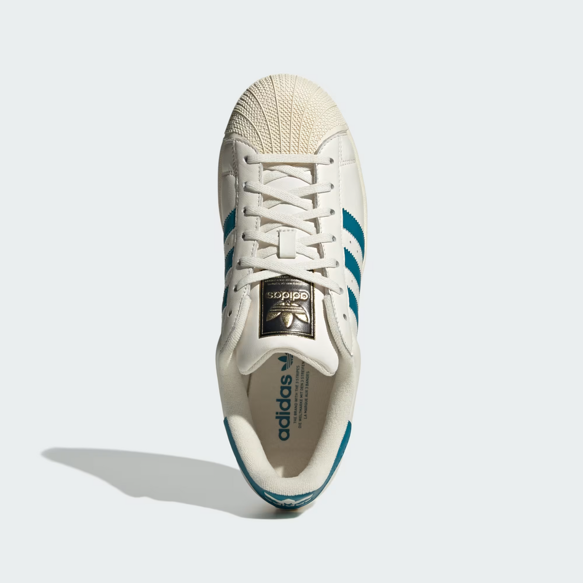 KJ5992 adidas Originals Superstar 2 Cloud White Active Teal Cream White (Men's)