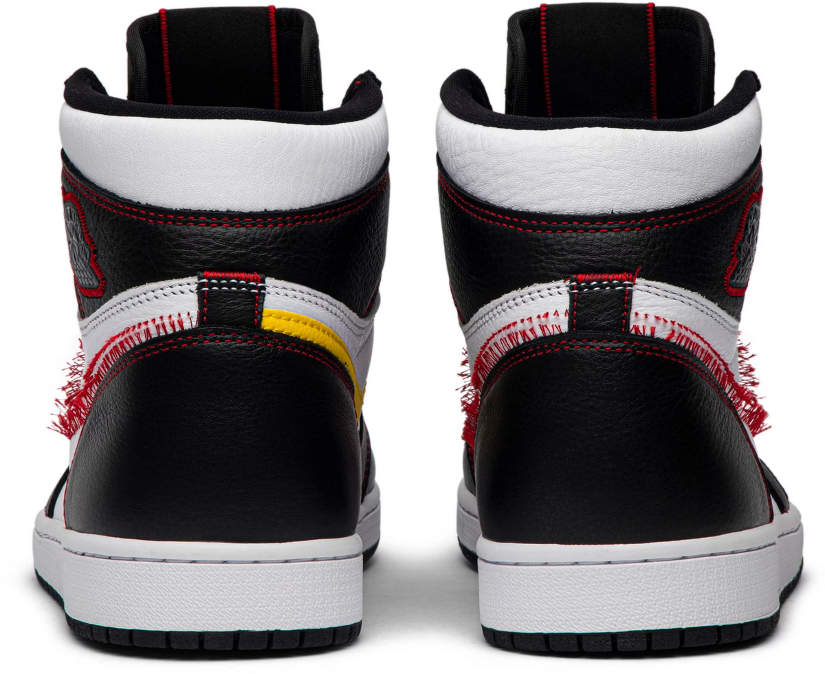 CD6579-071 Nike Air Jordan 1 High OG Defiant "Black/Yellow/Gym Red" (Men's)