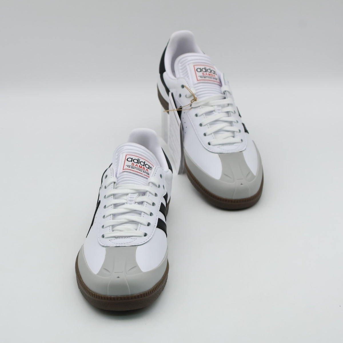 JR9245 A BATHING APE adidas Originals Samba Cloud White Core Black Gum (Men's)
