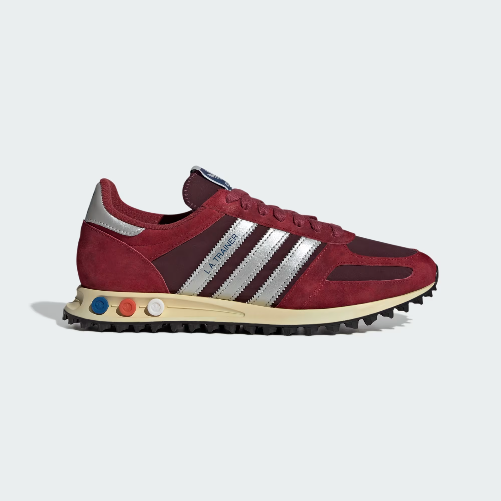 JQ5715 adidas Originals LA Trainer OG Noble Maroon Silver Metallic Maroon (Men's