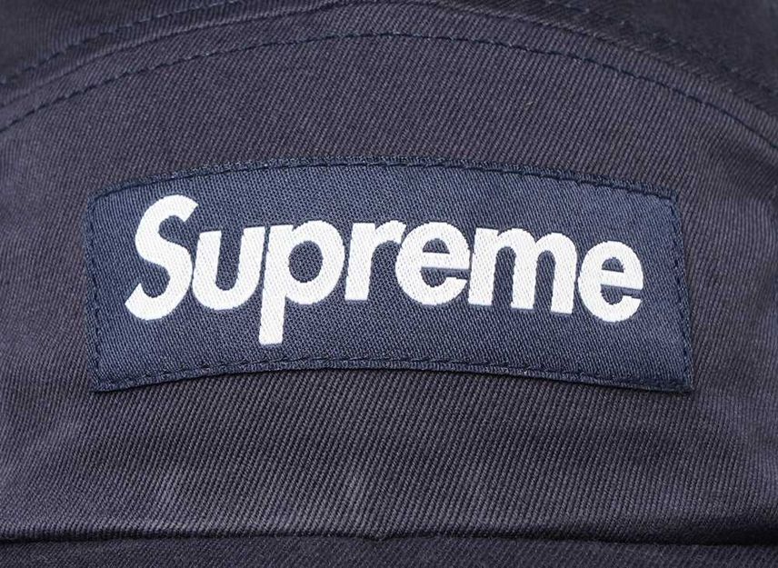 Supreme Washed Chino Twill Camp Cap Navy