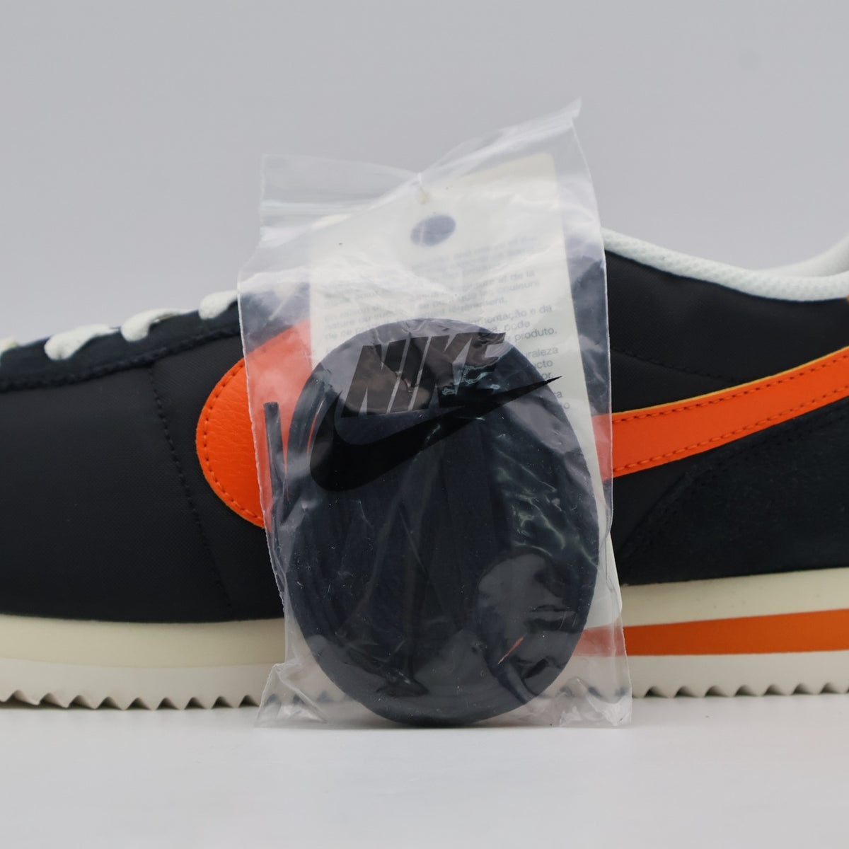 HF0263-003 Nike Cortez Textile Black Sail Muslin Safety Orange (Men's)