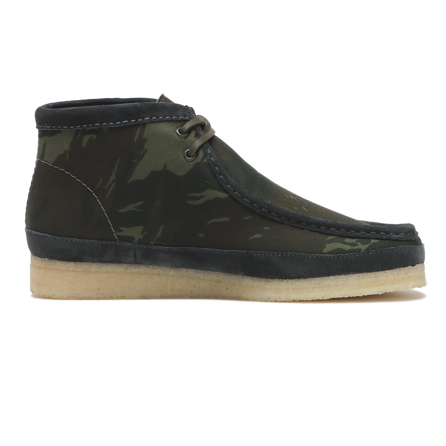 26177769 Clarks Wallabee Boot Green Camouflage (Men's)