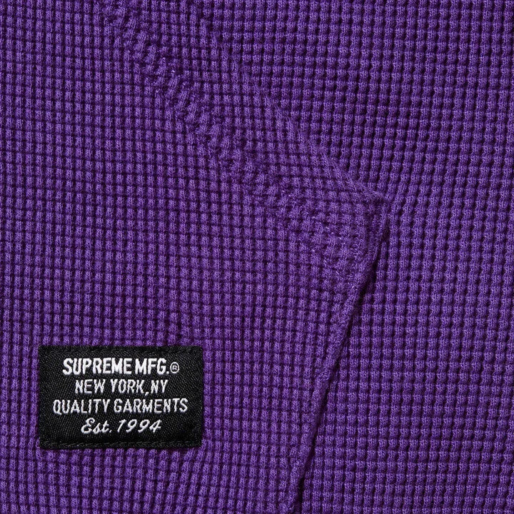 Supreme Hooded Zip Up Thermal Purple
