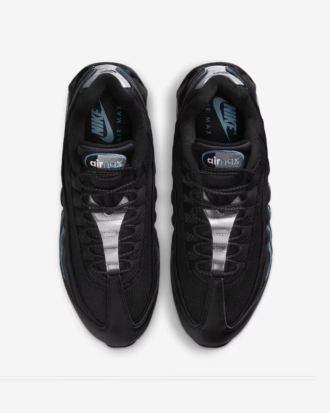 IB1667-004 Nike Air Max 95 OG Big Bubble Smoky Blue Black (Men's)