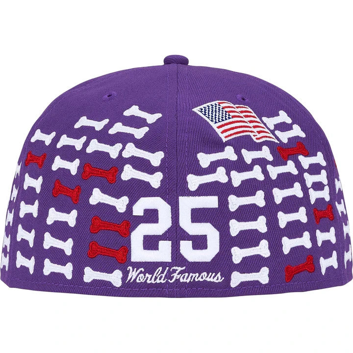 Supreme Bones Box Logo New Era Purple