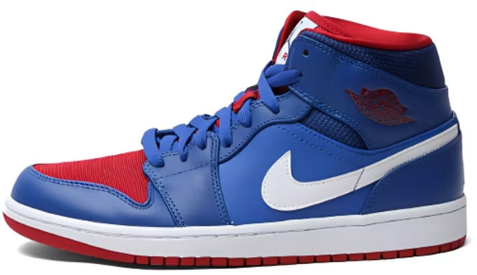 554724-407 Nike Air Jordan 1 Mid "Detroit Pistons" (Men's)