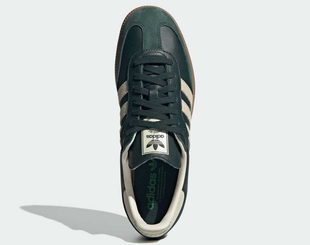 ID1483 adidas Originals Samba OG Shadow Green Cream White Gold Metallic (Men's)
