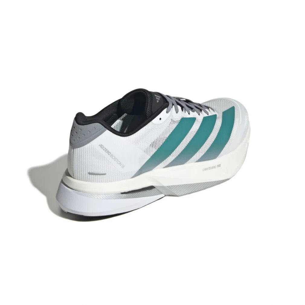 JR4791 adidas Adizero Boston 13 Cloud White Pure Teal Grey (Men's)