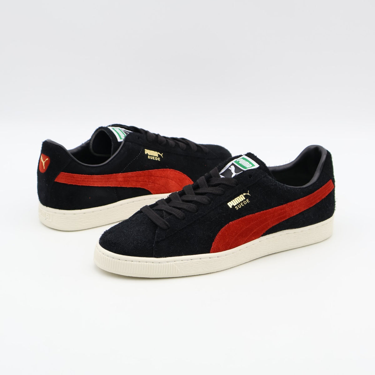 398560-01 Puma Suede MIJ Puma Black Puma Red (Men's)