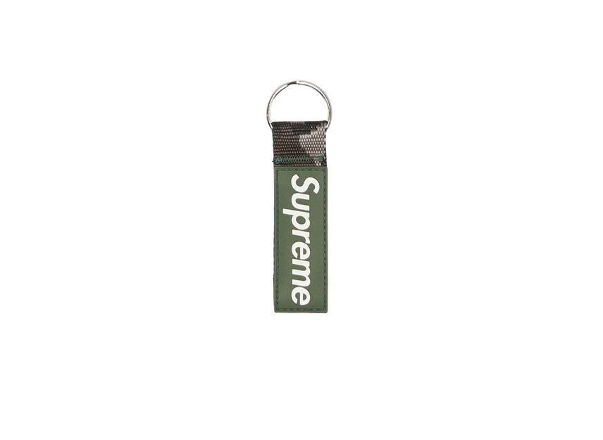 Supreme Webbing Keychain Green Camo (23SS)