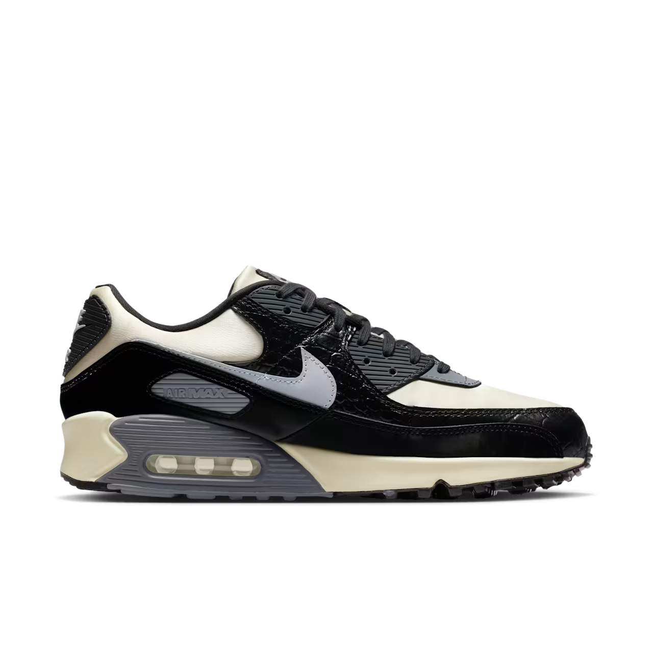 IO4468-100 Nike Air Max 90 Coconut Milk Black (Men's)