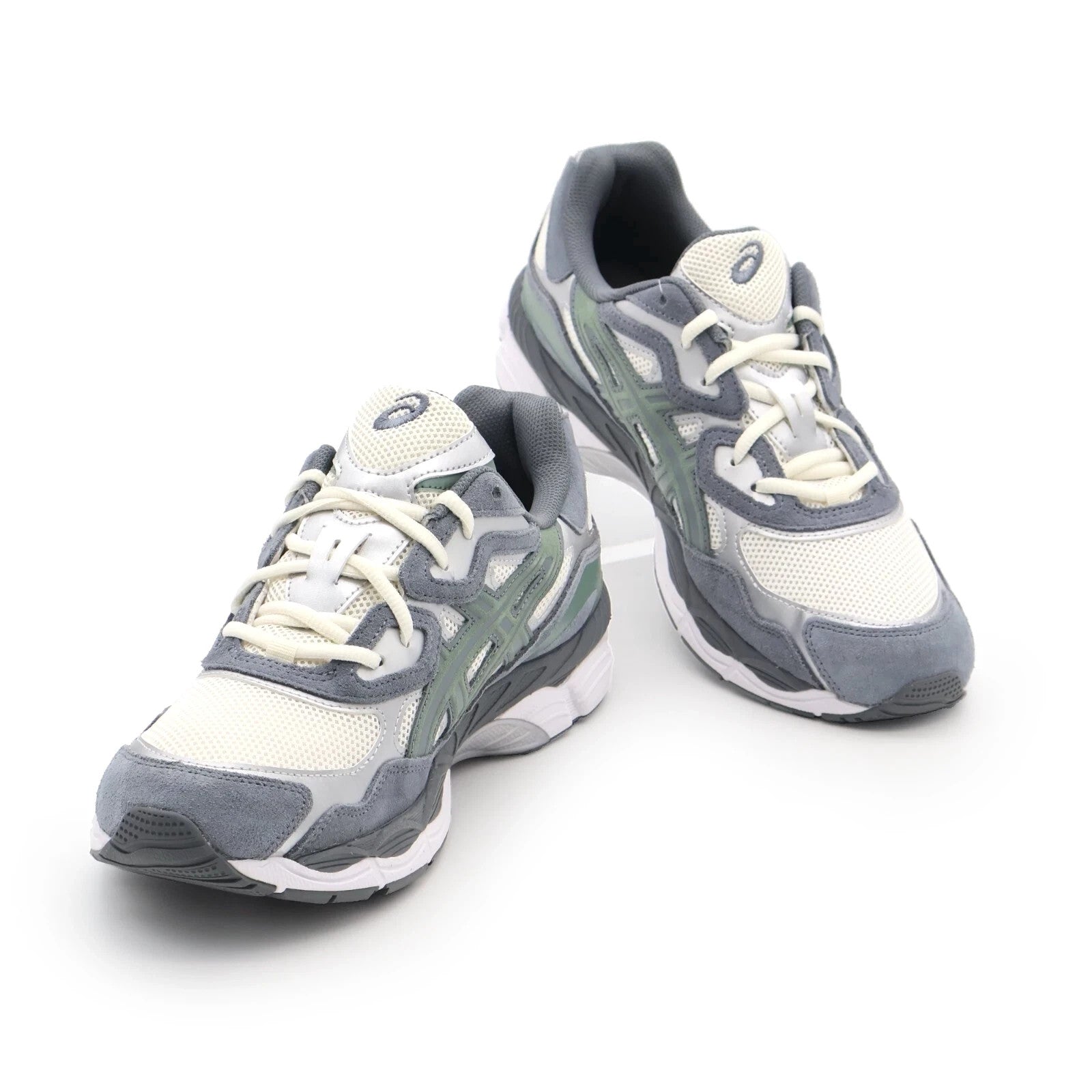 1203A383-101 Asics Gel-NYC Cream Steel Grey Ivory Khaki Green White (Men's)