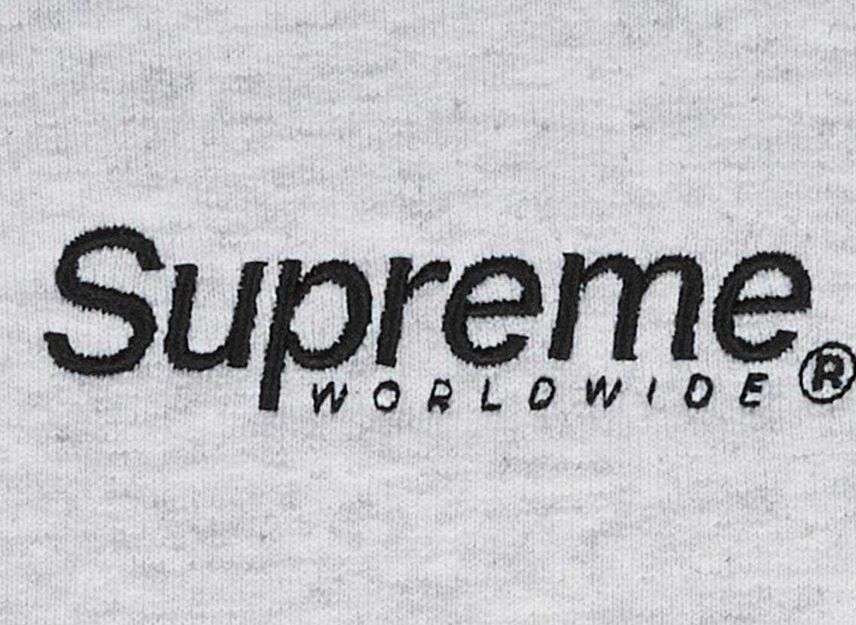Supreme Worldwide Hooded Sweatshirt Ash Grey