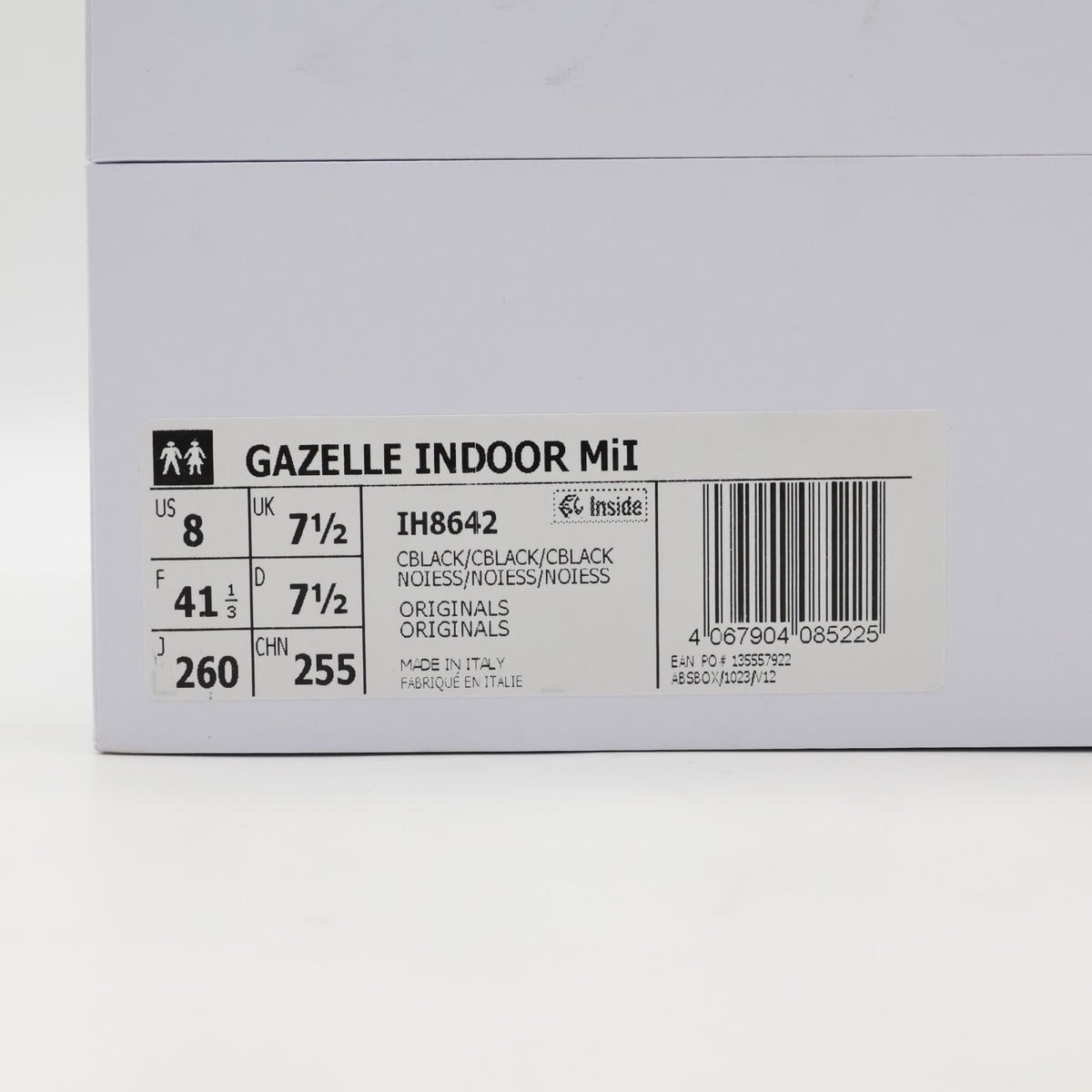 IH8642 adidas Originals Gazelle Indoor Made in Italy Core Black (Men's)