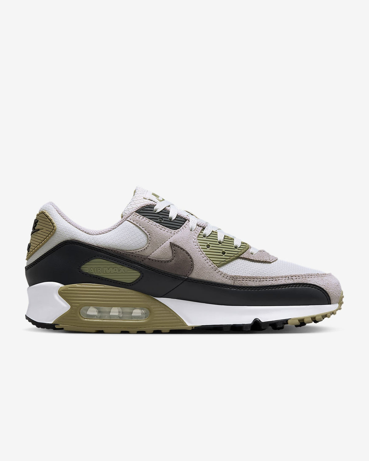 DM0029-011 Nike Air Max 90 Light Bone Neutral Olive College Grey Cave (Men's)