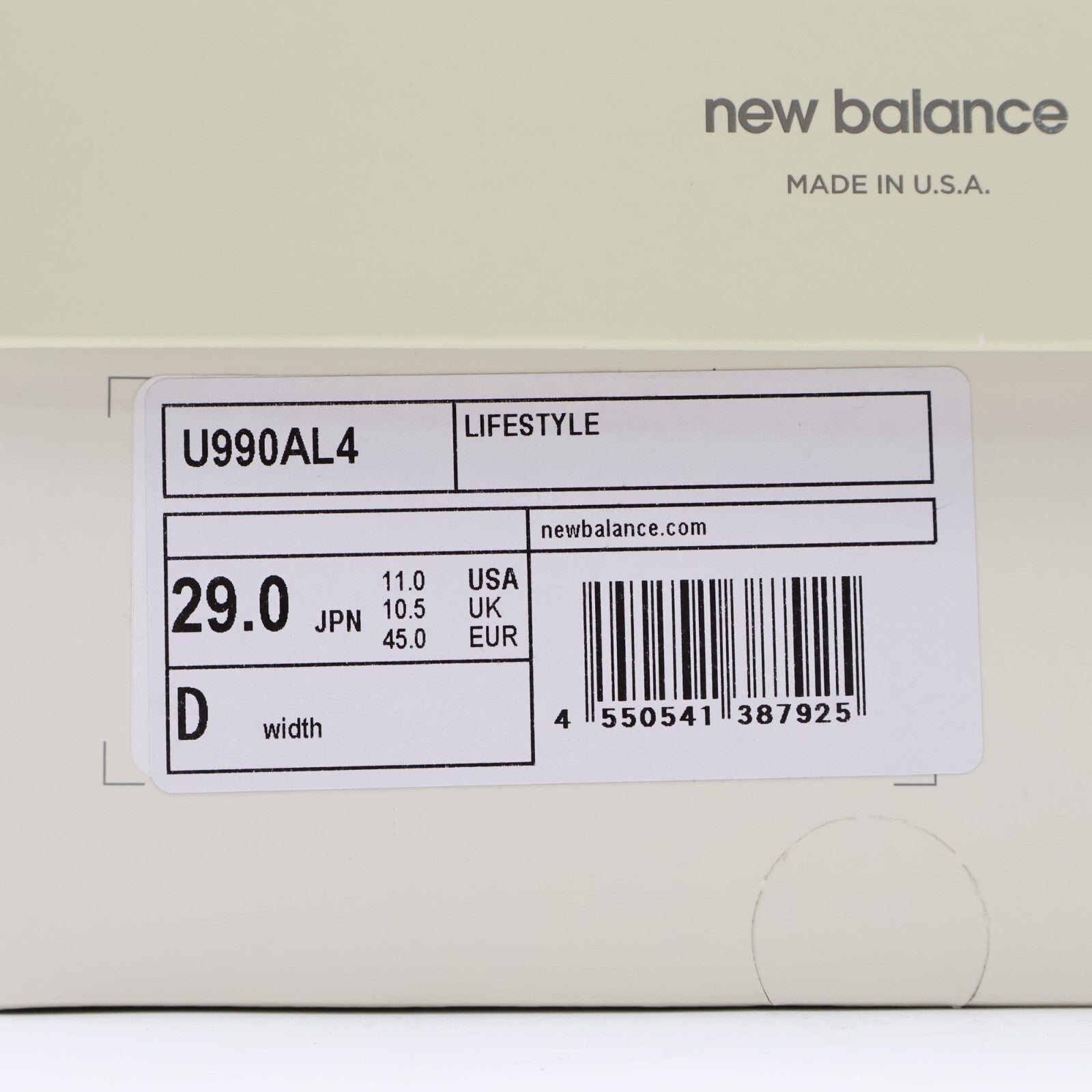 U990AL4 AURALEE New Balance 990V4 Dusty Blue (Men's)