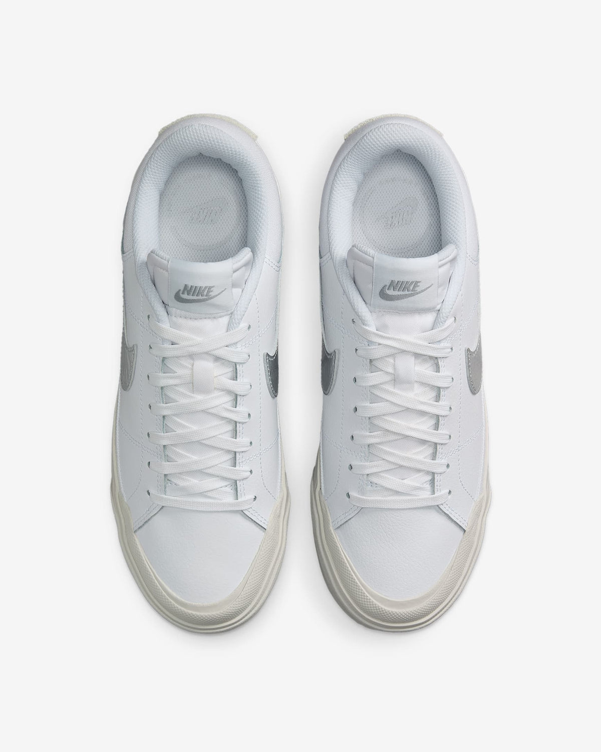 HQ2307-100 Nike Court Legacy Lift White Light Bone Photon Dust Metallic (Women's