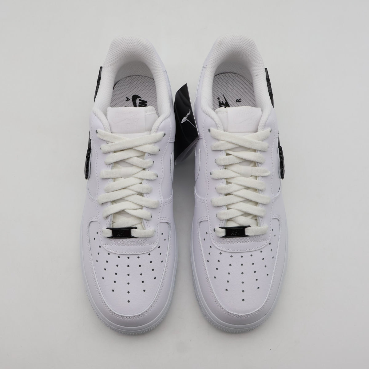 IF1686-101 Nike Air Force 1 Low '07 LX Metal Swoosh White Black (Women's)