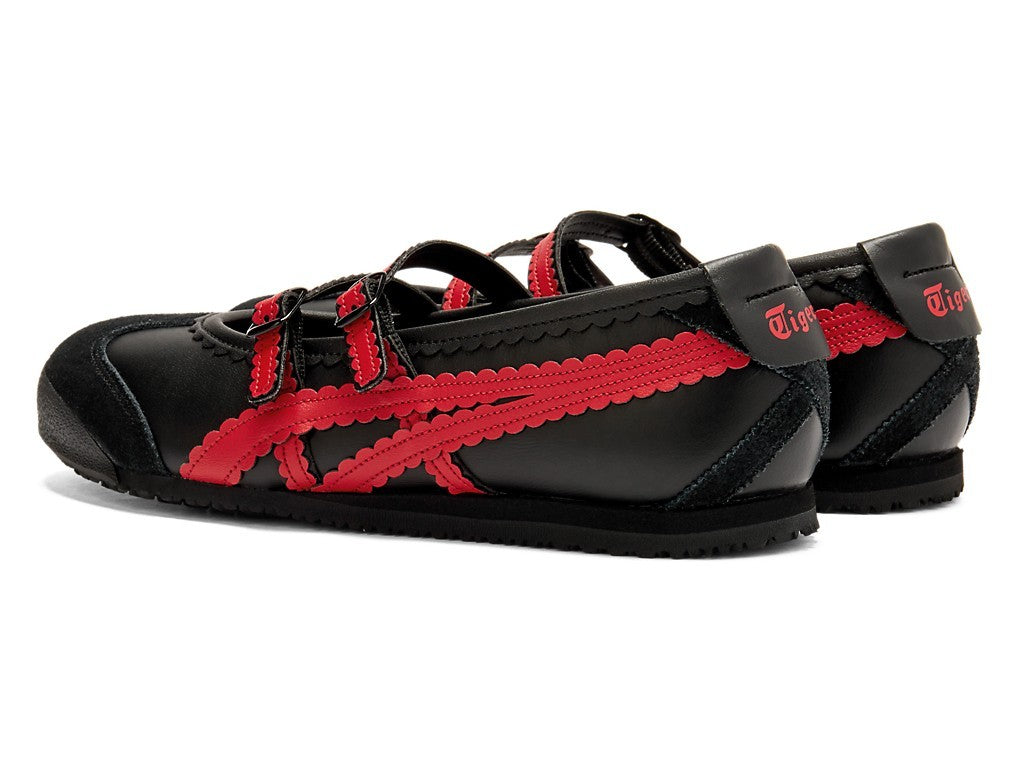1182A678-002 Onitsuka Tiger Women's Mexico 66 TGRS "Black/Classic Red"