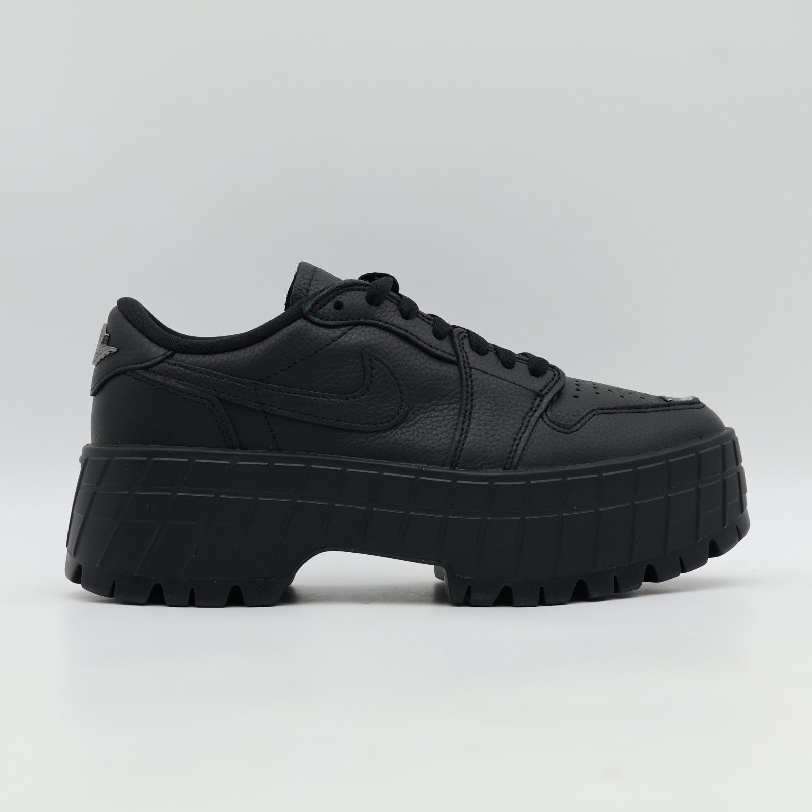 HF3184-001 Nike Air Jordan 1 Brooklyn Low Triple Black (Women's)