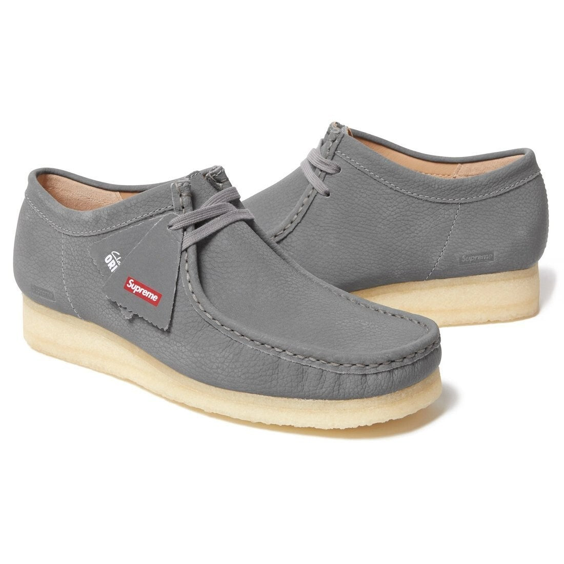 SNDN-SNKR-10275 Supreme Ã Clarks Reflective Wallabee Silver (Men's)